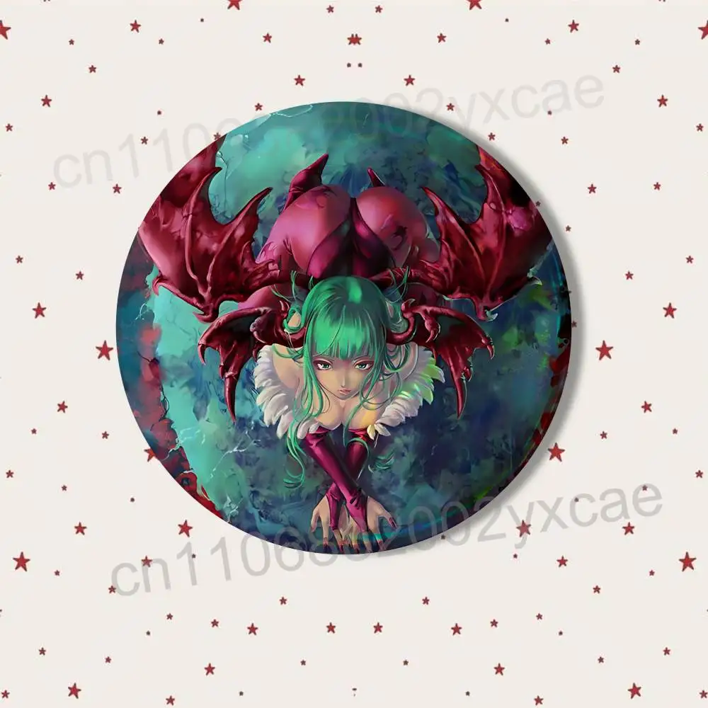 Металлические значки-броши Demon Realm Morrigan Aensland 58 мм44 мм с креативным принтом, изображениями и текстом, украшения (art.: 3920dc33fe2aa) - 3920dc33fe2aa
