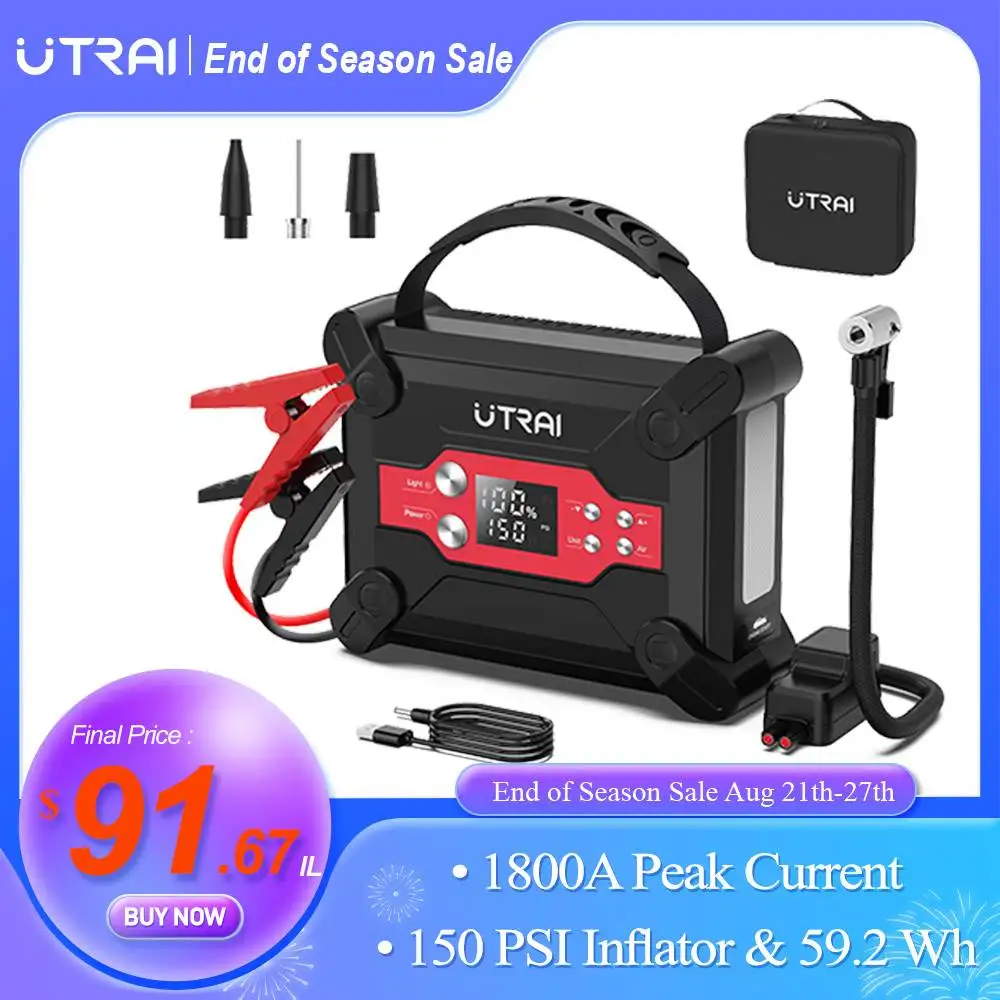Power Bank Portable Emergency Battery Booster Starting Device For Cars
