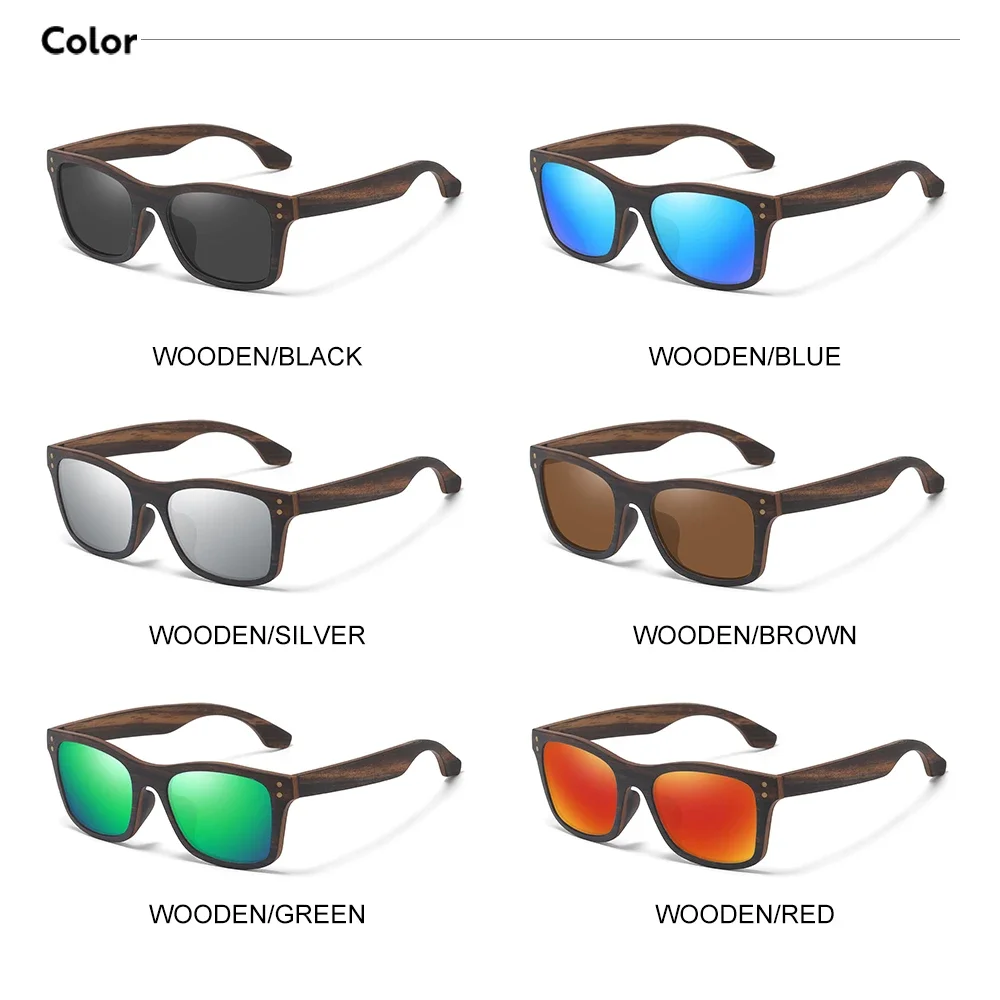 Мужские солнцезащитные очки LDMZYJ брендовые дизайнерские ручной работы из дерева
