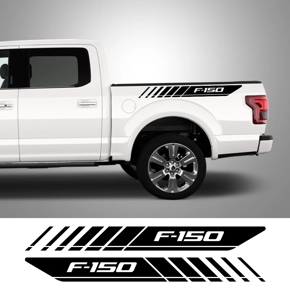 

Автомобильные наклейки для Ford F150 Raptor, пикап, задний багажник, боковые наклейки, графические буквы грузовика, виниловые декоративные крышки, ...