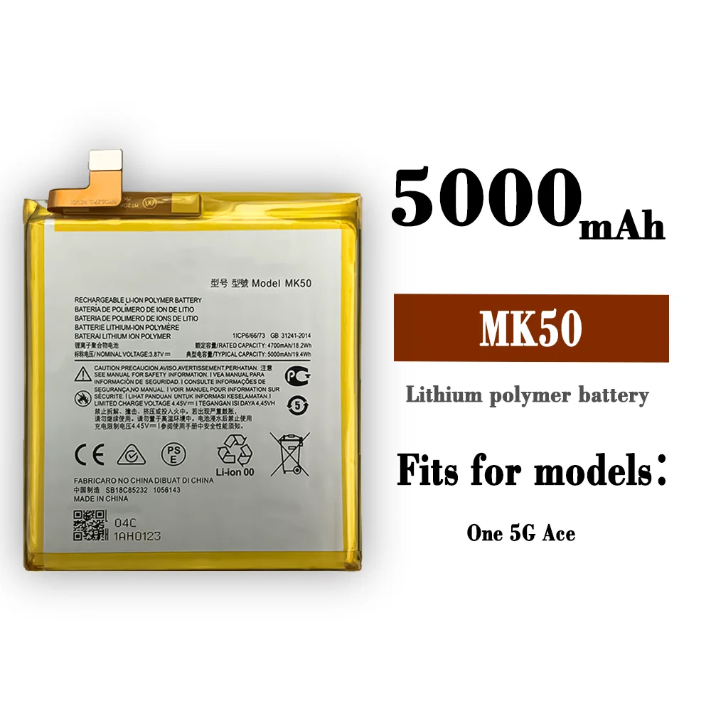 100% Original  NEW 5500mAh MK50 Battery For Motorola Moto One 5G Ace Mobile Phone Battery