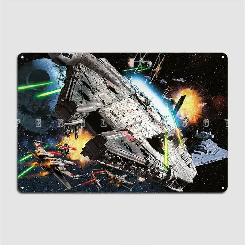 Металлическая табличка Millenium Falcon украшение для клуба бара стены паба таблички