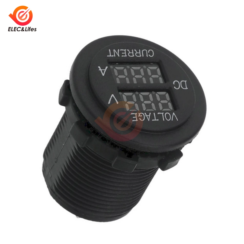 Цифровой вольтметр постоянного тока 12-24 В 10 А амперметр высокоточный измеритель