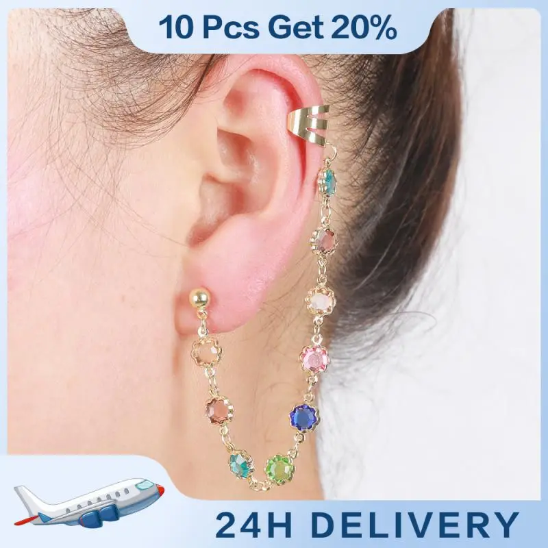 

Hanging Earrings Long Tassel Clip Earring Fashion Tassel Ear Clip Earrings Trendy Chain Clip Ear Clip 1pc Ear Bone Clip Jewelry