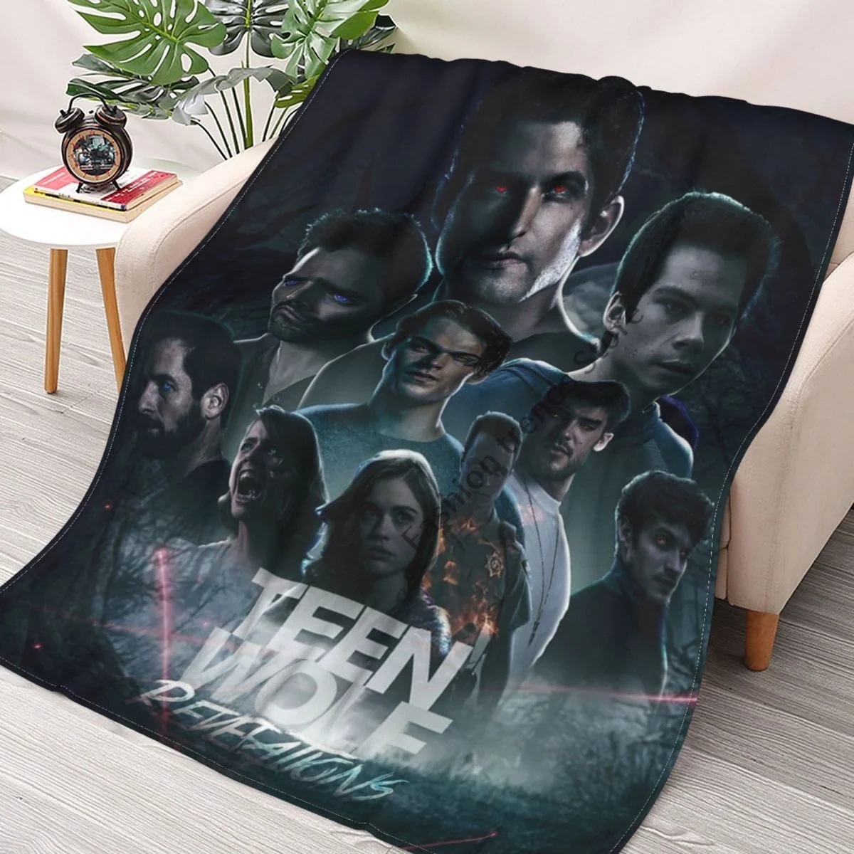 

Teen Wolf Throw Blanket Cover Flannel Blankets for Beds Sofas Warm Bed Sheet Soft Bedding Bedroom