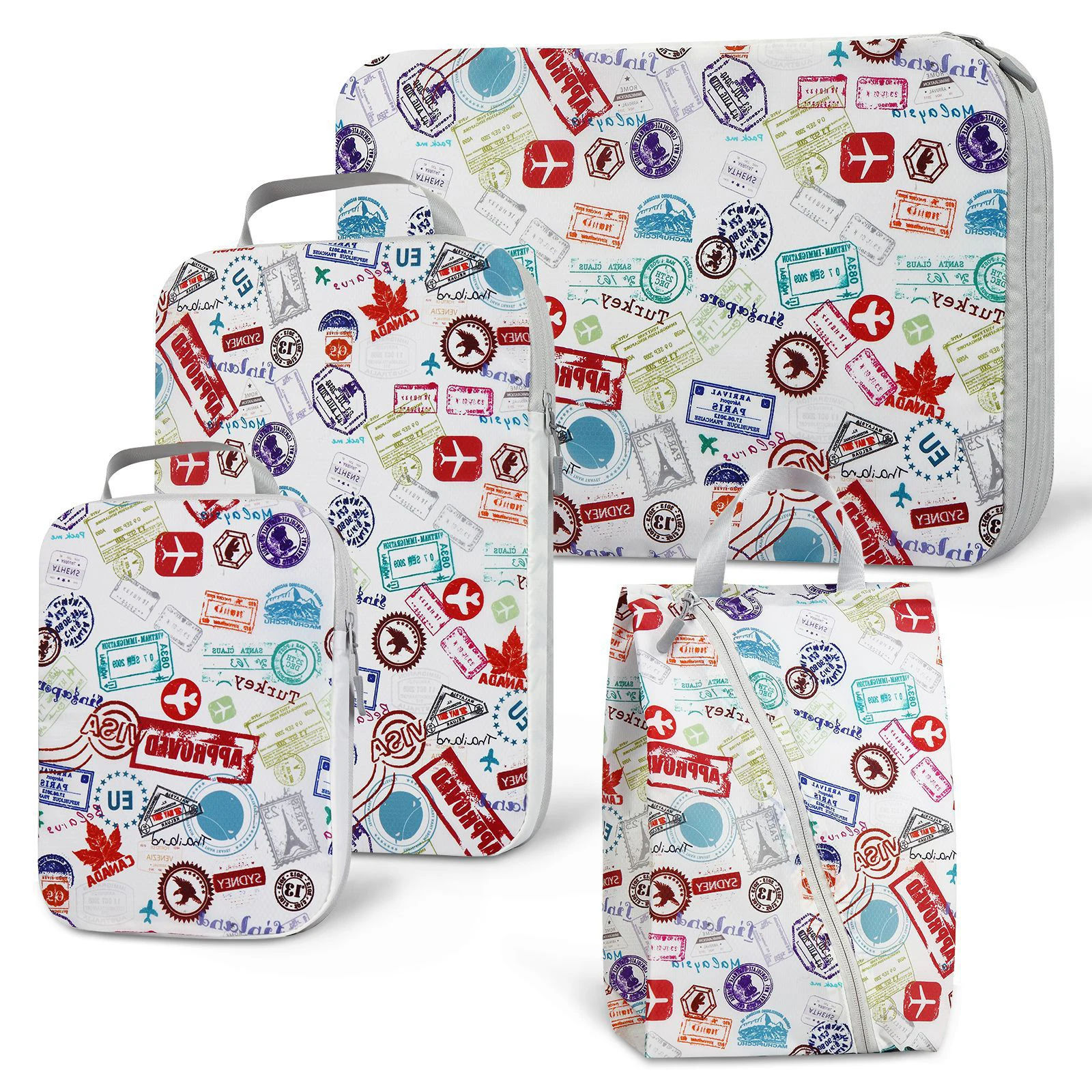 

Travel Compression Packing Cubes Luggage Organizer Accessories Extensible Storage Bags Travel Cubes Foldable Suitcases Shoe Bag