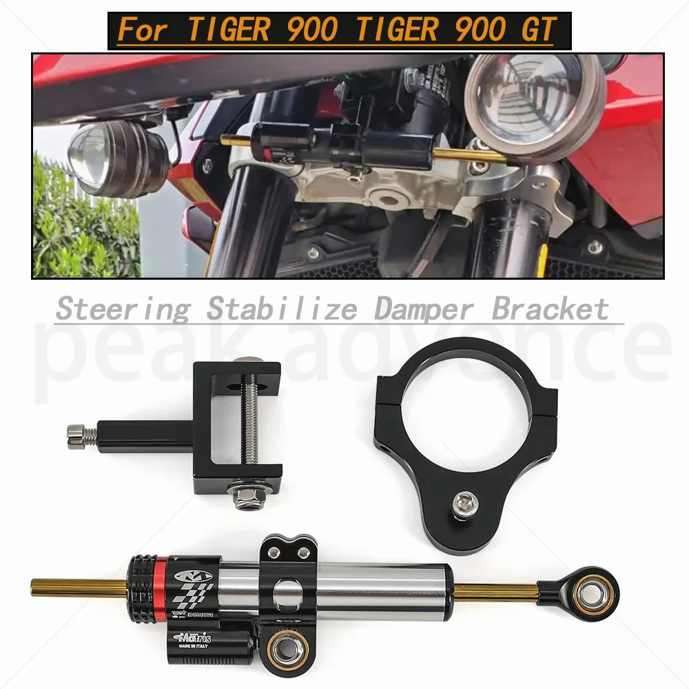 

For TIGER 900 GT TIGER900 RALLY Tiger 850 Adjustable Motorcycles Steering Stabilize Damper Bracket Mount Kit Fit