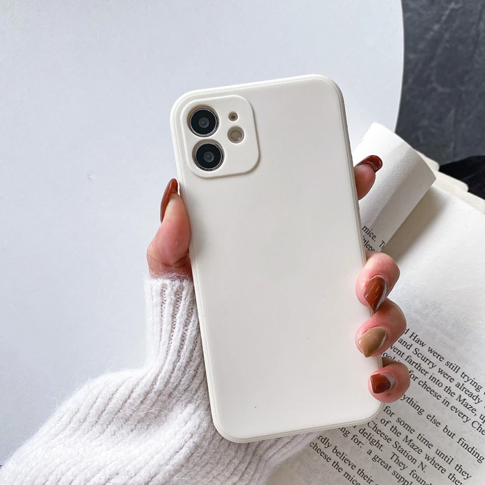 

Full Protect Cases For iphone 11 12 13 Pro Max Cover Capa Soft Coque For Apple iPhone 13 12 Mini Shockproof Thin Silicone Plain