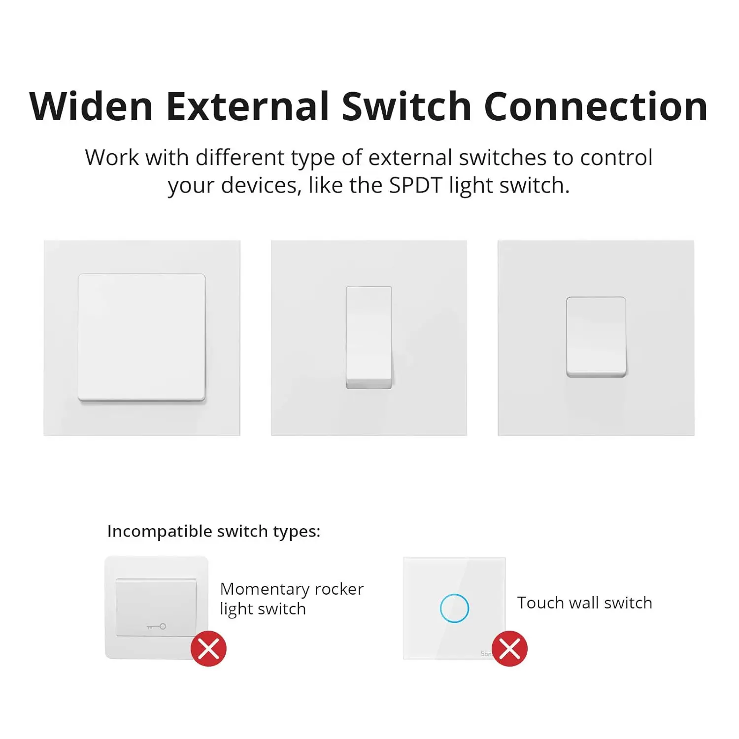 Мини-умный переключатель прерыватель с лампой 2 в руке