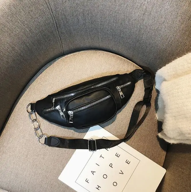 

2022 New Waist Bag Fashion Casual Belt Bag Women Waist Pack PU Chest bag