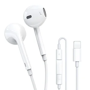 earphone with microphone wired iphone headphones for iphone 12 11 pro x xs max xr 7 8 plus earbuds bluetooth compatible headset free global shipping