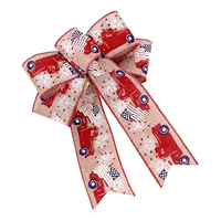 independence day bowknot 4th of july white blue red bow american elements bow for veterans memorial day party decors