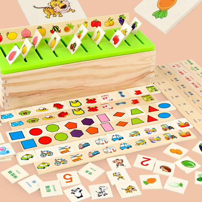 

Wooden Montessori Toys for Toddlers Learning Activities Sorting Box Educational Toys Preschool Kindergarten Games Autism Toys