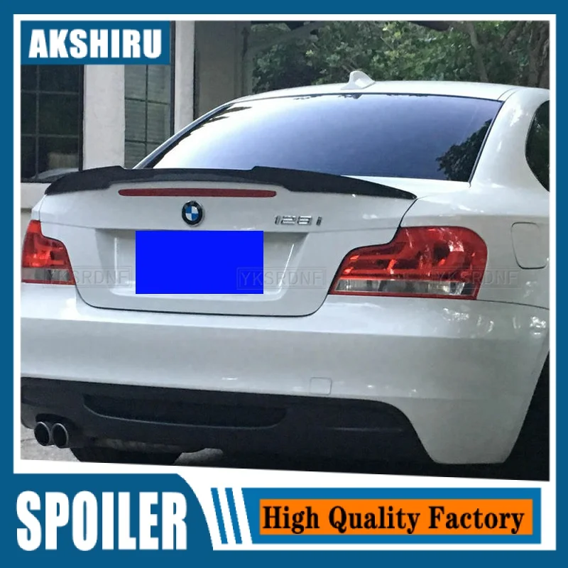 

Car Spoiler High Kick M4 Style ABS Carbon Fiber Wing Rear Trunk For BMW 1 Series 1M Coupe E82 120d 135i 2007-2013