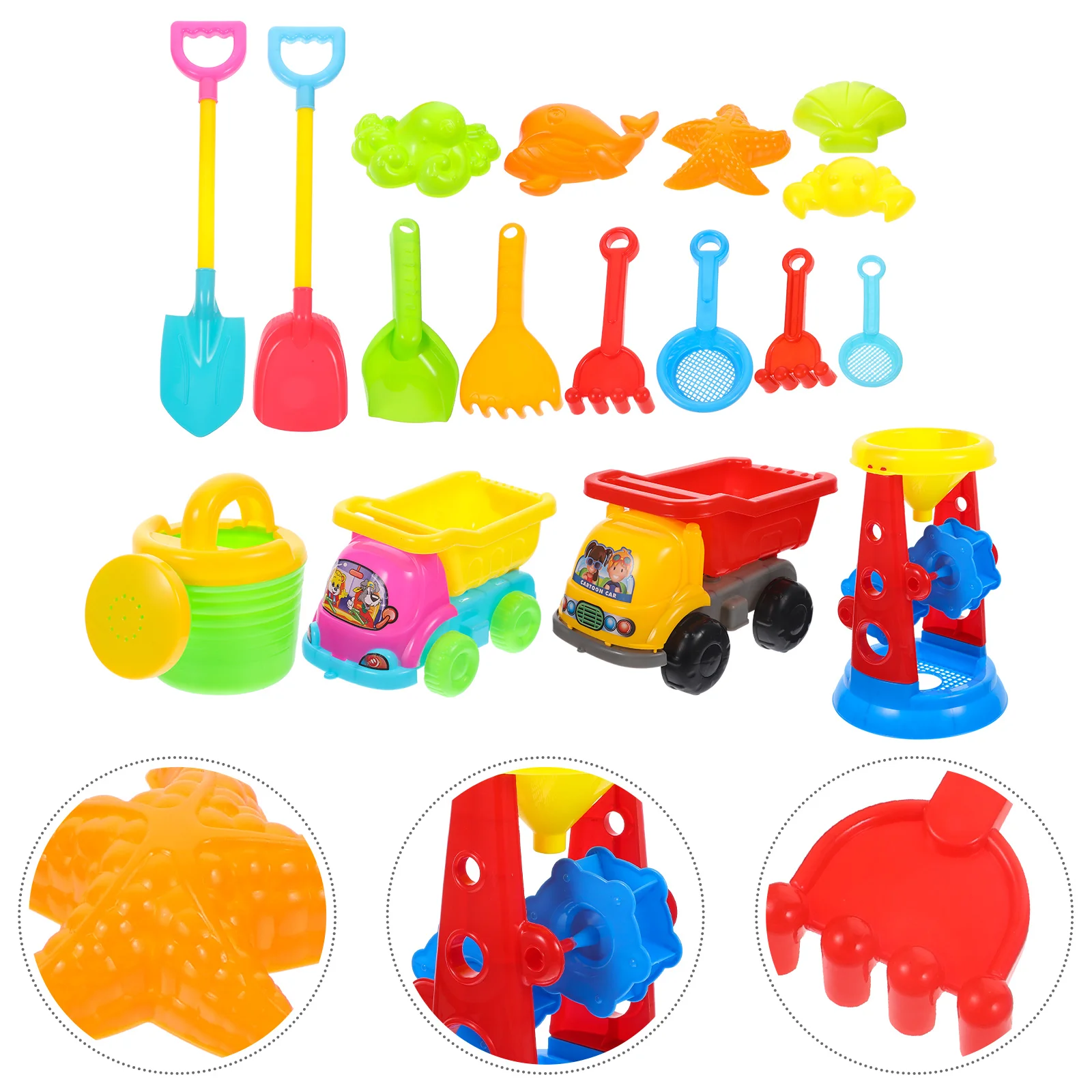 

17 шт. дропшиппинг Игрушки для малышей на открытом воздухе пляжный игровой инструмент M Песок грузовик формы детская тележка
