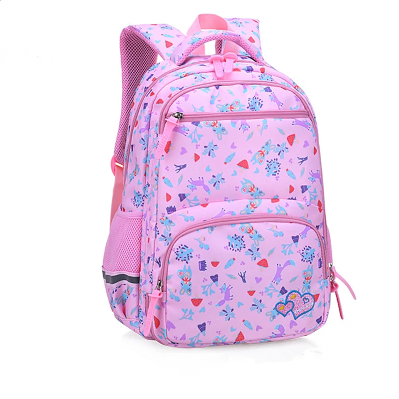 New High Quality Large schoolbag cute Student School Backpack Printed Waterproof primary school book bags for teenage girls kids