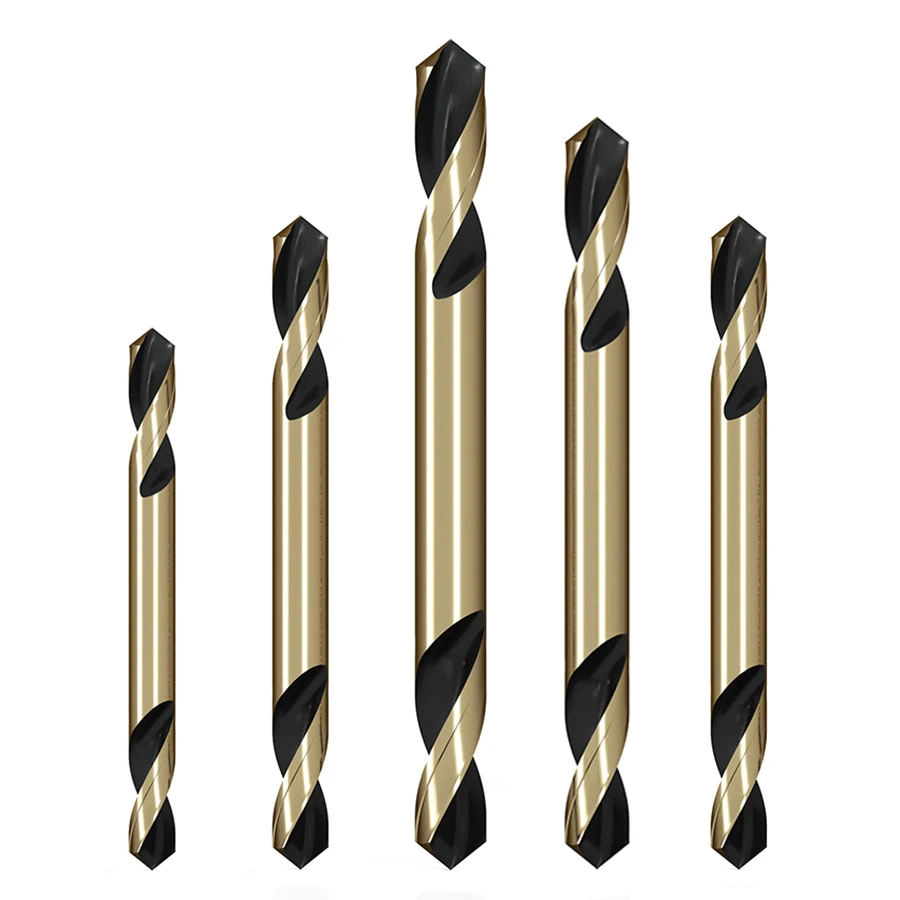 

9341 high speed steel Double-head twist drill copper-iron-aluminum stainless steel metal sheet double-edged twist drill 3-5.2 mm