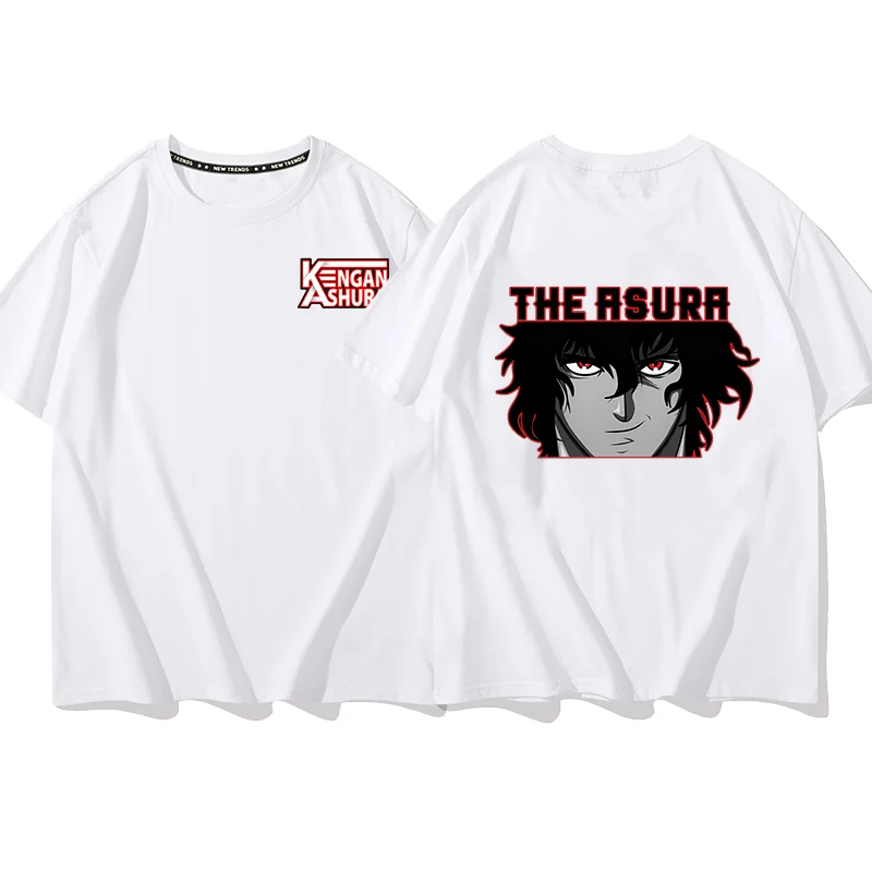 Аниме Kengan Ashura Asura Ohma Футболка Пара студентов уличные спортивные повседневные