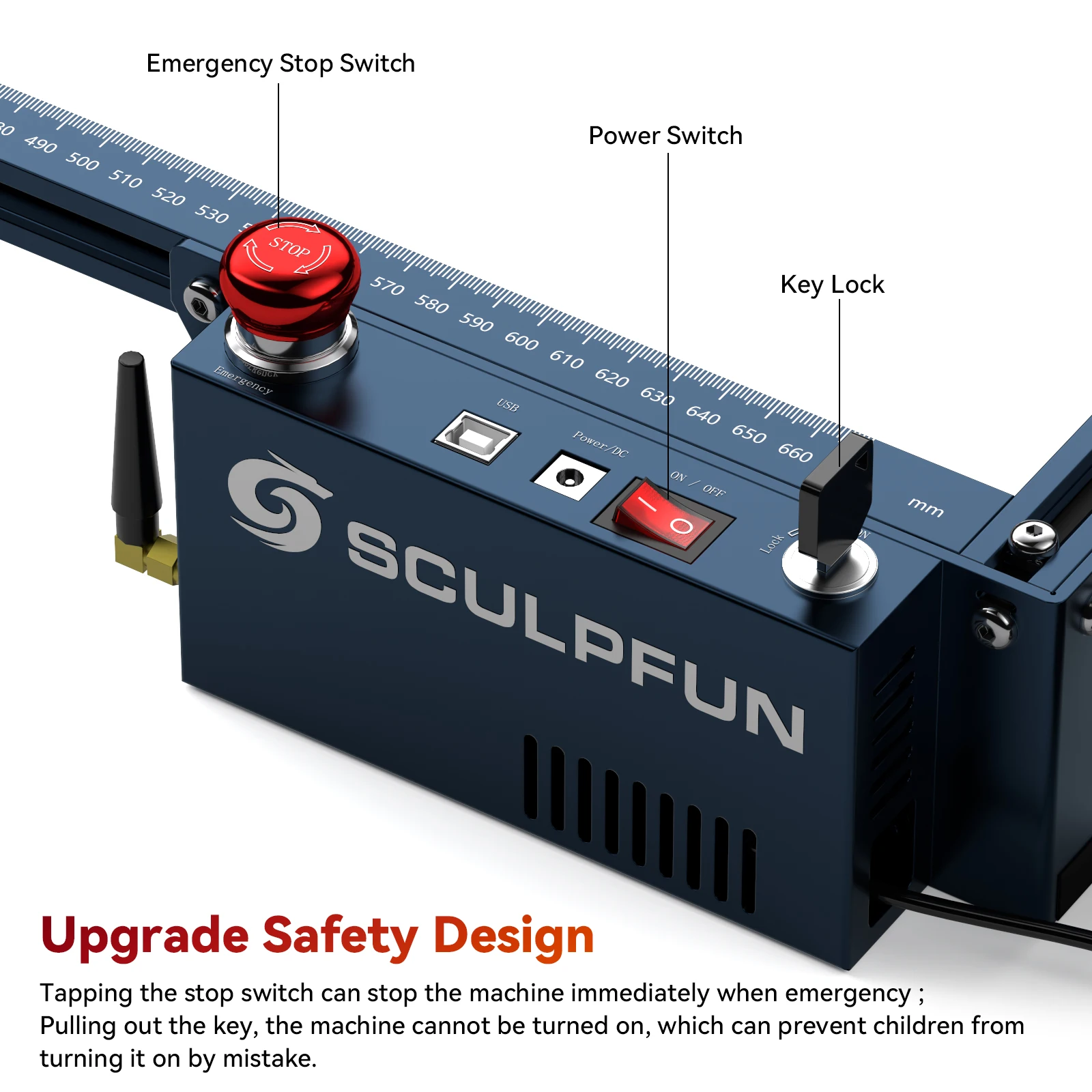 Новая лазерная гравировальная машина SCULPFUN S30 Ultra-33W с областью 600x600 мм, подключение BT, 32-битное автоматическое воздушное сопровождение.