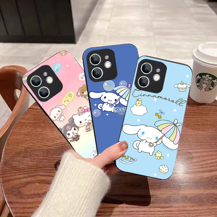 WRB-22 Pompompurin Black Flexible TPU Case For OPPO A73 74 76 77 78 80 83 93 96 94 F15 Find X3 X5 Pro Neo