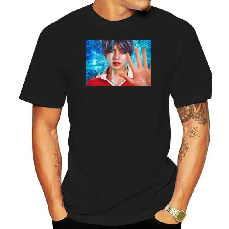 

Men t-shirt Taehyung DNA tshirt Women t shirt Cotton Tees Tops Anime Harajuku Streetwear