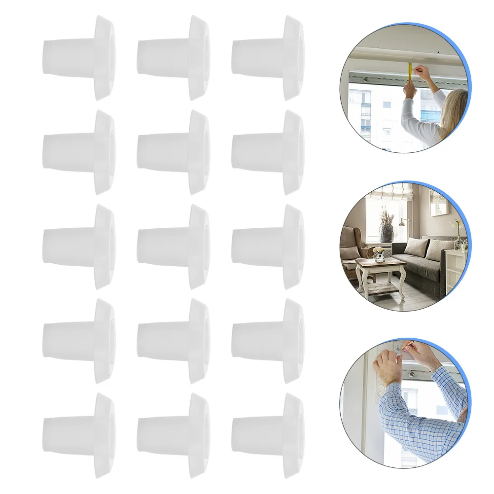 

40 Pcs Curtain Sets Blind Rail Buttons Bottom Tape Mini Blinds Hole Holes Venetian Plug