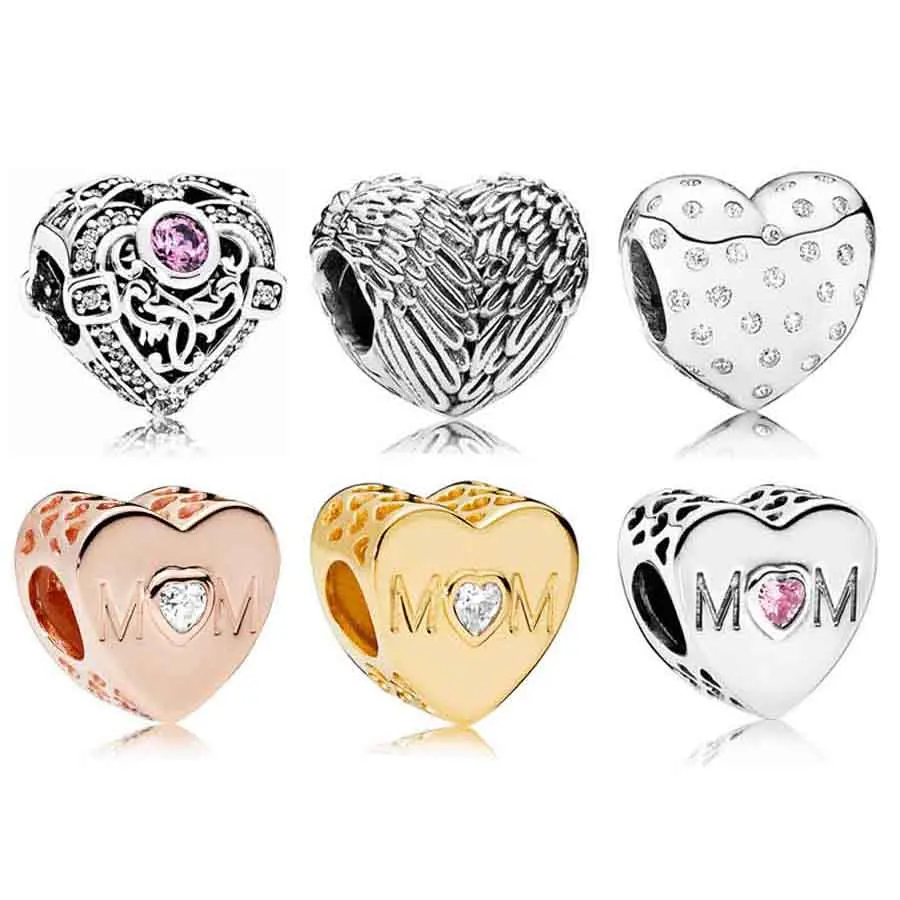 

Оригинальные ажурные Роскошные подвески в виде сердца, сердца для матери с хрустальными бусинами, подходят для женских фотографий