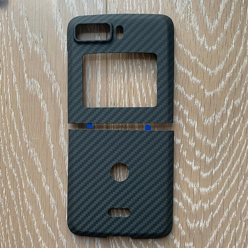 

Dropshipping Real Aramid Fiber For Motorola Razr 5G 2022 Anti-fall Carbon Fiber Ultra Thin Buine Razr 2022 Phone Hard CASE Cover