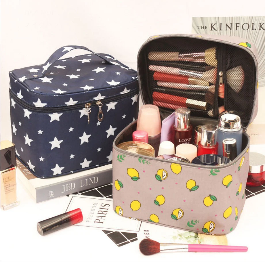

printing Fashion Travel Waterproof Portable Toiletry Bags High Quality Women Makeup Bags High Capacity Zipper Beauty Pouch