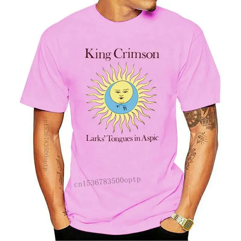 

King Crimson Men Larks Tongues In Aspic White T-shirt Summer Fashion TeeComfortable T Shirt Hot Tees