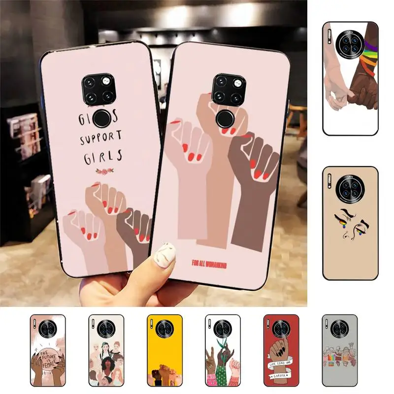 

Girl power Phone Case For Huawei Nova 7 Se 5 3i 3e 3 2 5i Mate 10 20 Lite 30 40 Pro 20x 9 Cover