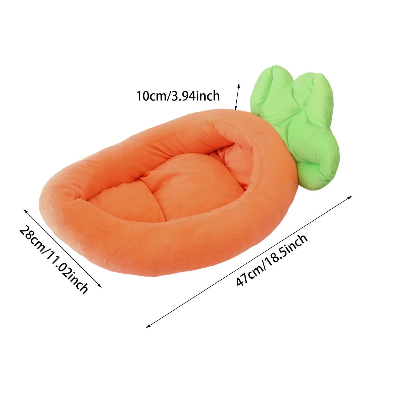 Лежанка для кошек и собак мягкая дышащая кровать в форме моркови сна шезлонг