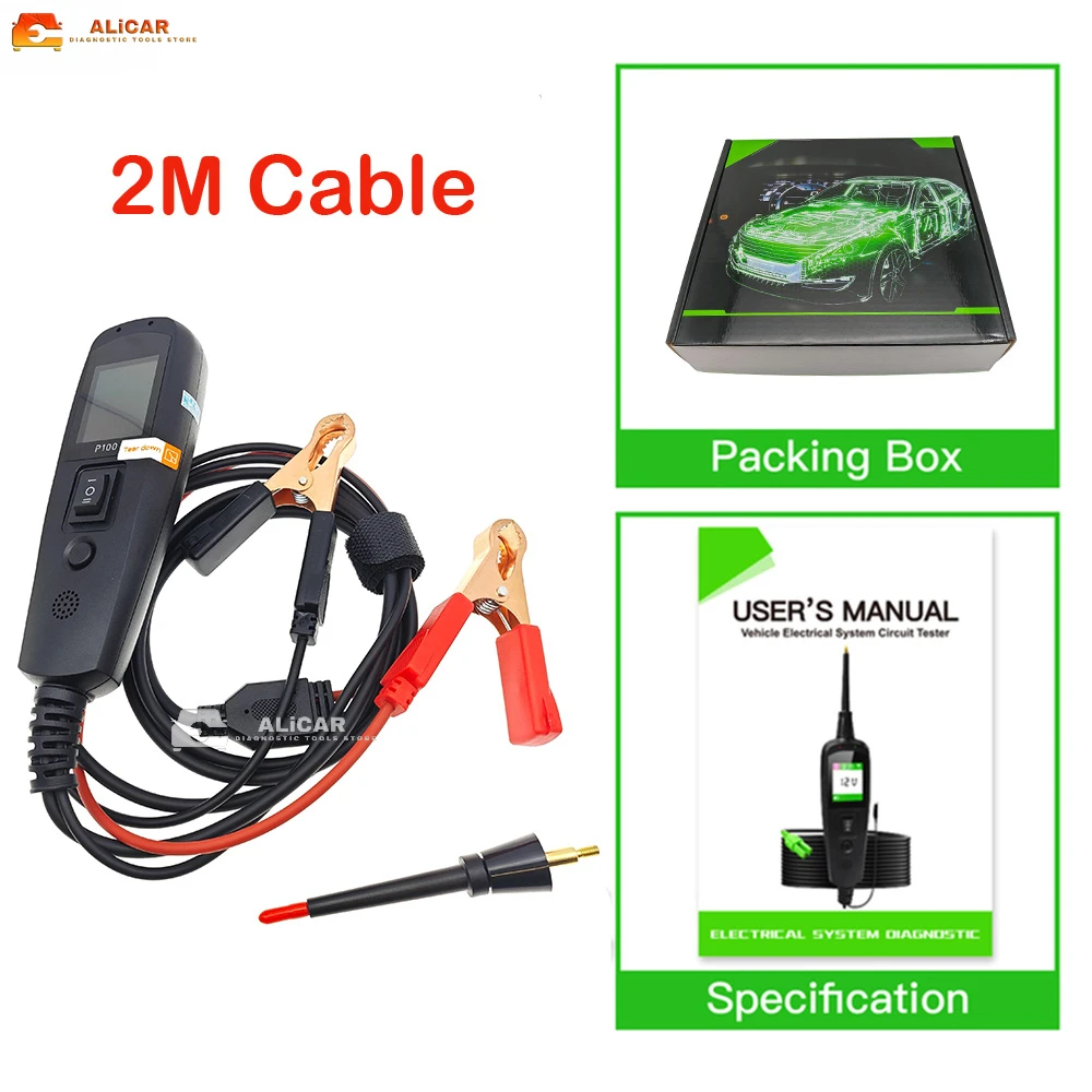 Тестер тока для автомобиля Alicar EC150 испытатель электрической цепи автомобилей и
