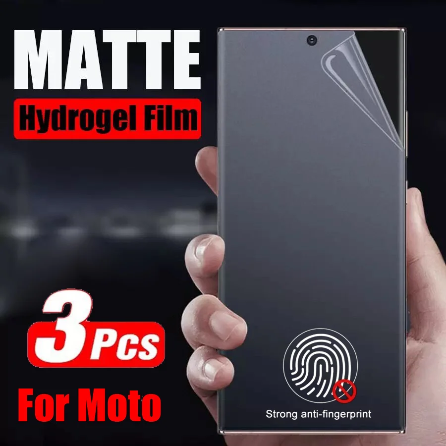 

3 шт. матовая Гидрогелевая пленка для Motorola Moto Edge 20 X30 S30 Pro X40 G8 G9 Play E7 Power G10 G50 G52 G60 G60S G82 Z4 E32 E6 E6S