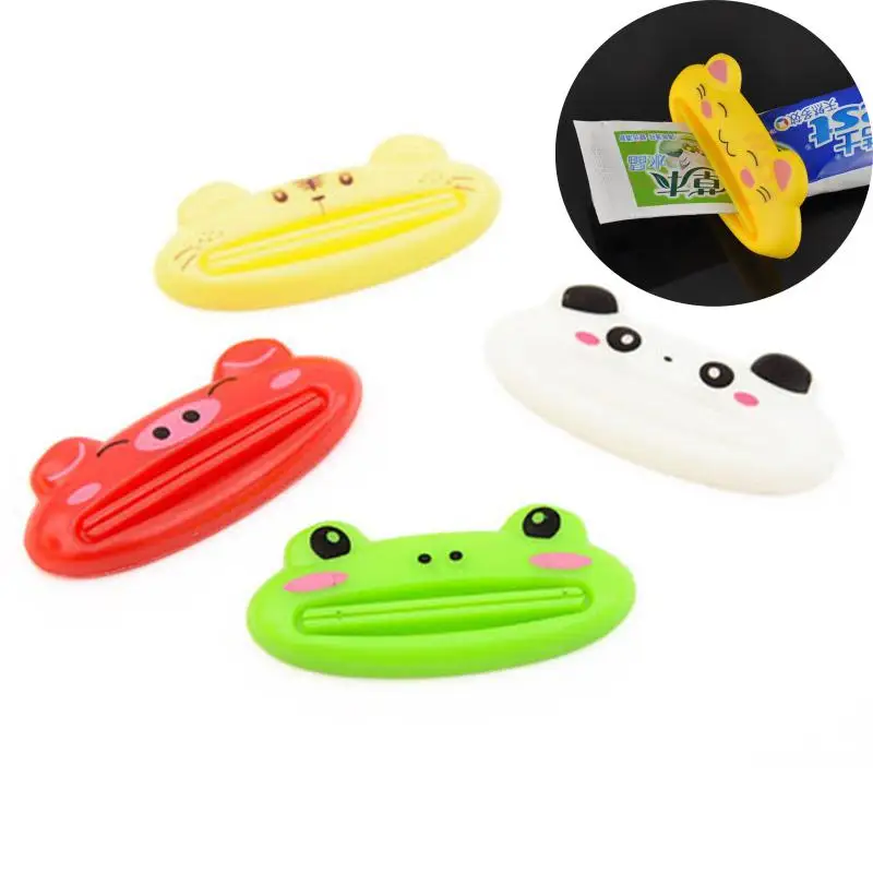 

1pc Toothpaste Dispenser Tooth Paste Device Cute Animal Toothpaste Squeezer Tube Plastic Dispenser Bathroom Accessories For Kids