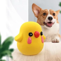 funny natural latex pet dog screaming chicken squeaker toy puppy dog tooth cleaning chew toy pet training interactive toy