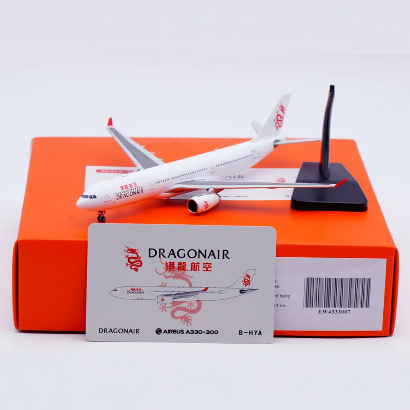 ЭВ 4333007 Коллекционный самолет из сплава в подарок JC Wings 1:400 Dragonair Airbus A330-300 литой под