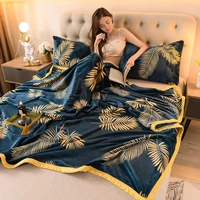 winter warm blanket flannel soft bed rug large thick fleece stitch fluffy floral cartoon pattern bedspread for sofa bedroom