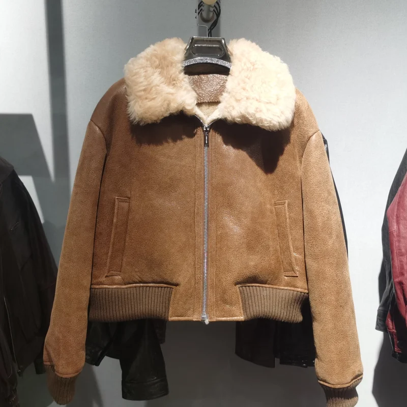 Европейские товары 2024 зимняя новинка ретро меховой мех Майяра женская короткая