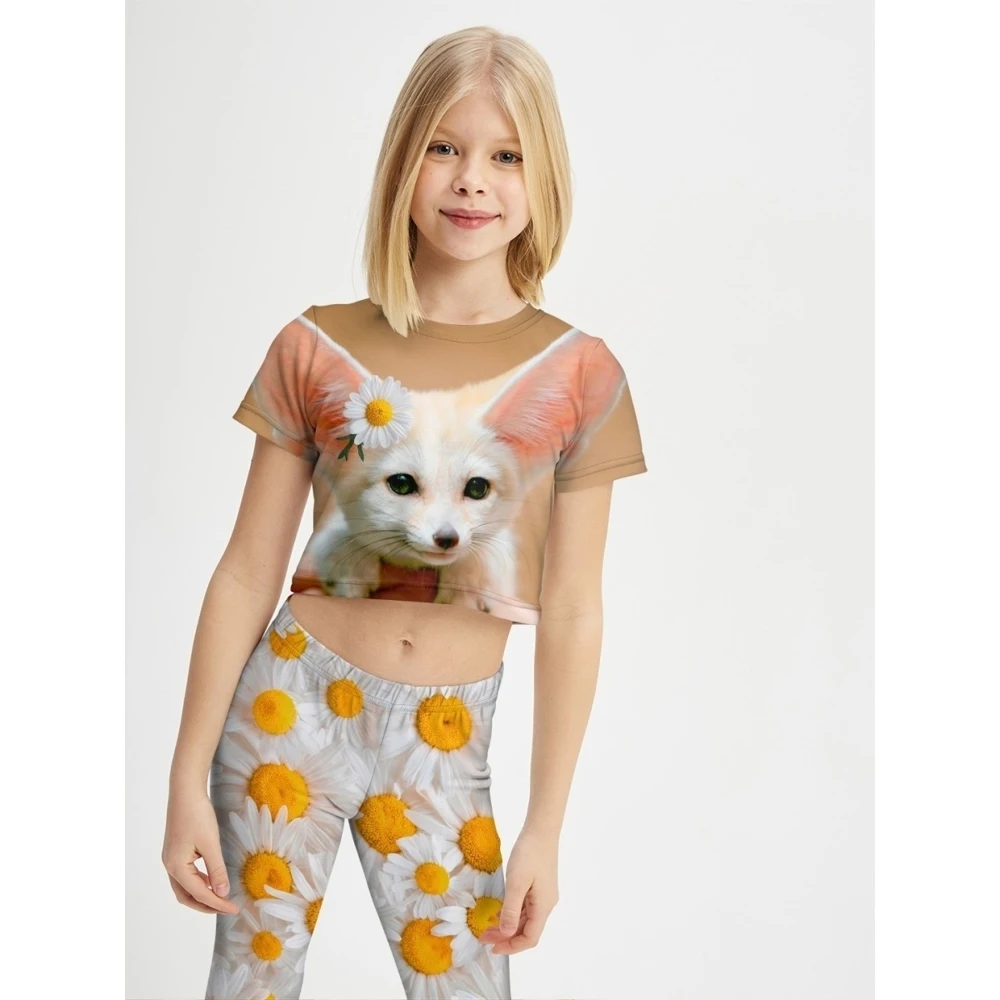 Спортивный костюм для девочки FortyFour GSS027 бежевый хлопок 100% |