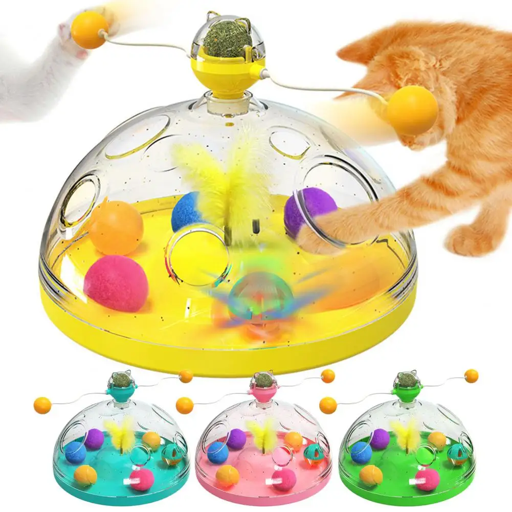 

Ветряная мельница, забавные игрушки для кошек, интерактивный многофункциональный поворотный стол, обучающие игрушки для домашних животных...