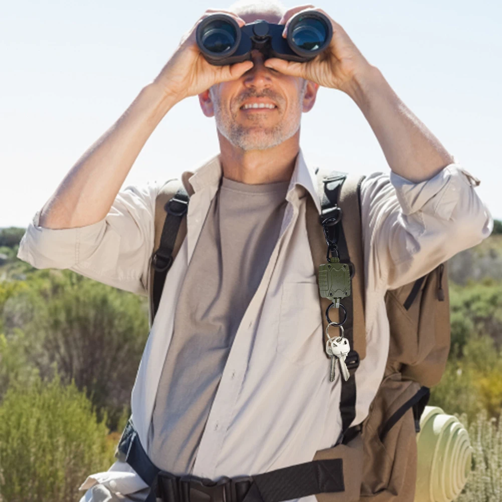 

Портативный Антивор, эластичный брелок для рыбалки, кемпинга, пешего туризма, автоматический выдвижной держатель с пряжкой, уличные гаджет...