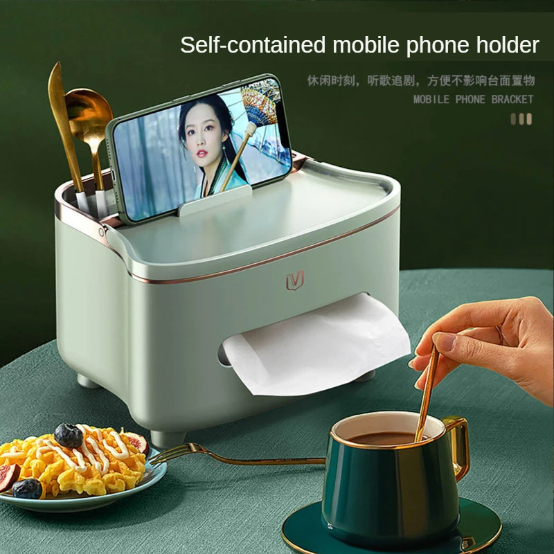 

Paper Towel Box Living Room Net Red Suction Box Household Lovable Multifunctional Paper Suction Box Remote Control Storage Box