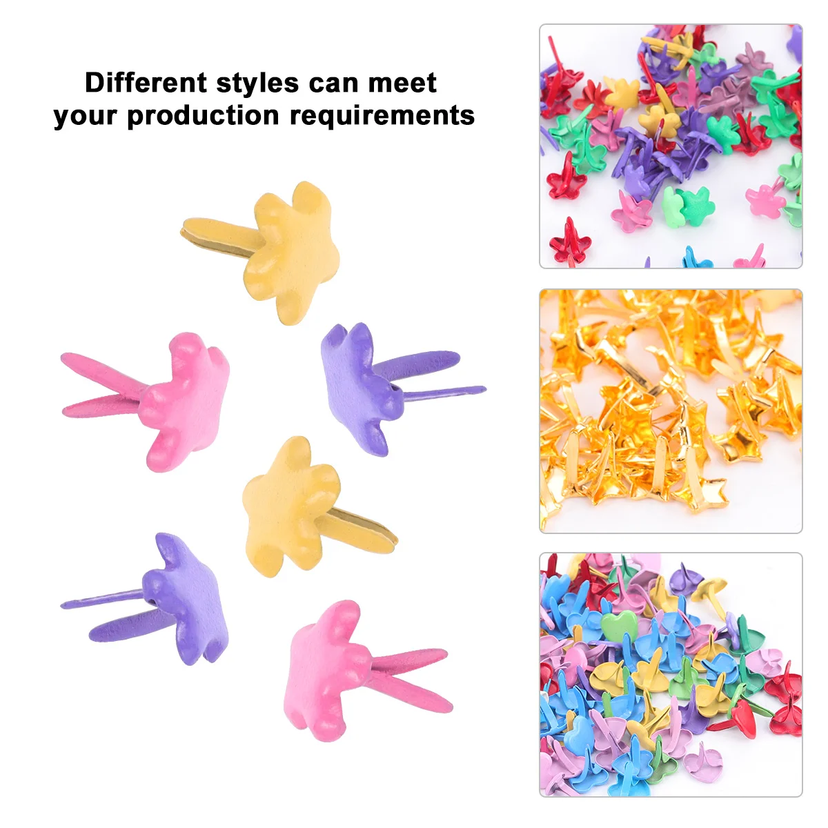 300 шт. цветные ногти декор мини-когти железные красочные детские аксессуары