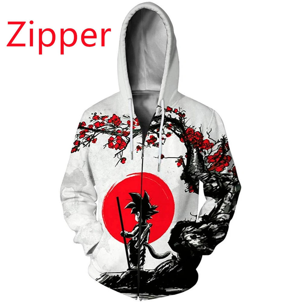 

New cartoon casual men's 3D printing hoodie fashion funny cosplay costume streetwear sweatshirt anime men's zipper shirt