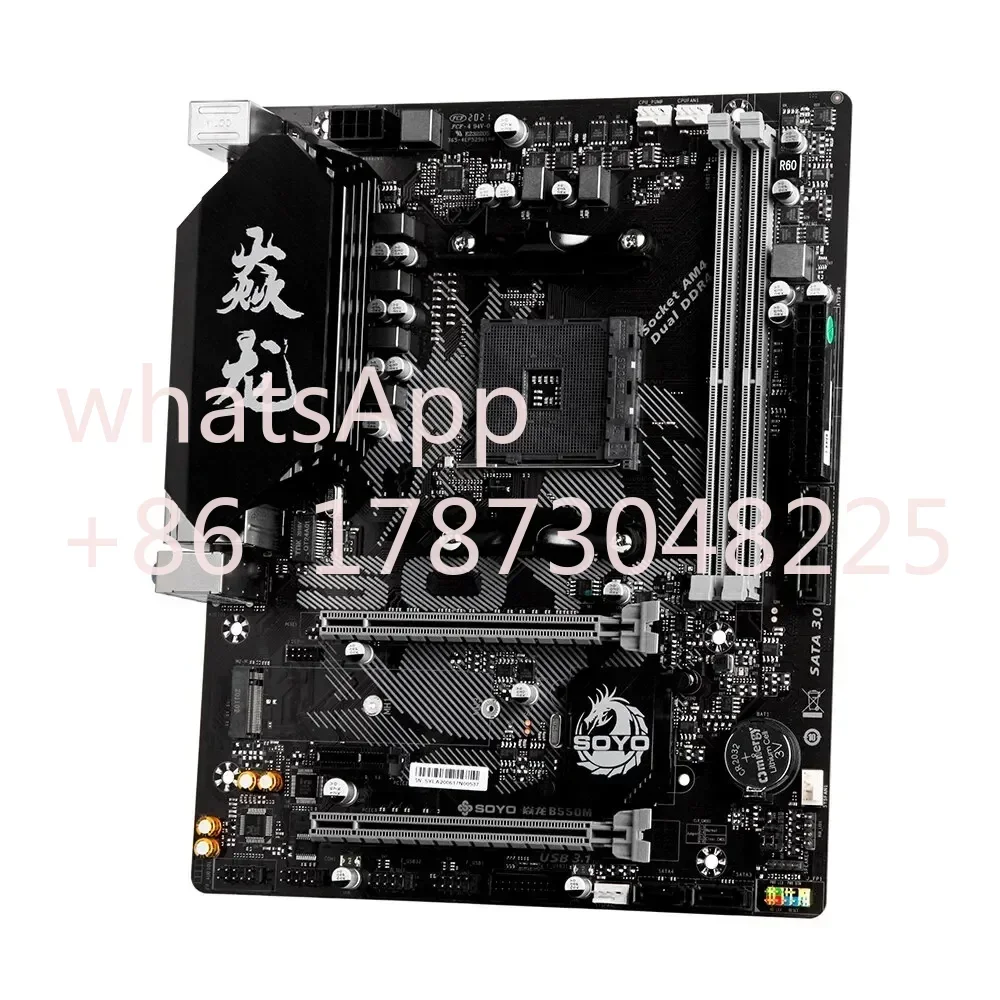 Материнская плата SOYO AMD B550M USB3.1 M.2 Nvme Sata3 DDR4 двухканальная поддержка RYZEN R3 R5 R7 3000 4000