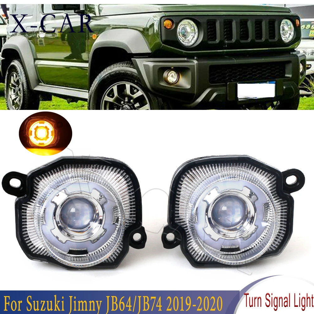 

X-CAR For Suzuki Jimny JB64/JB74 2019-2020 1Pair White + Yellow LED Turn Signal Lights Left Right 1 Pair Turn Signal Lights