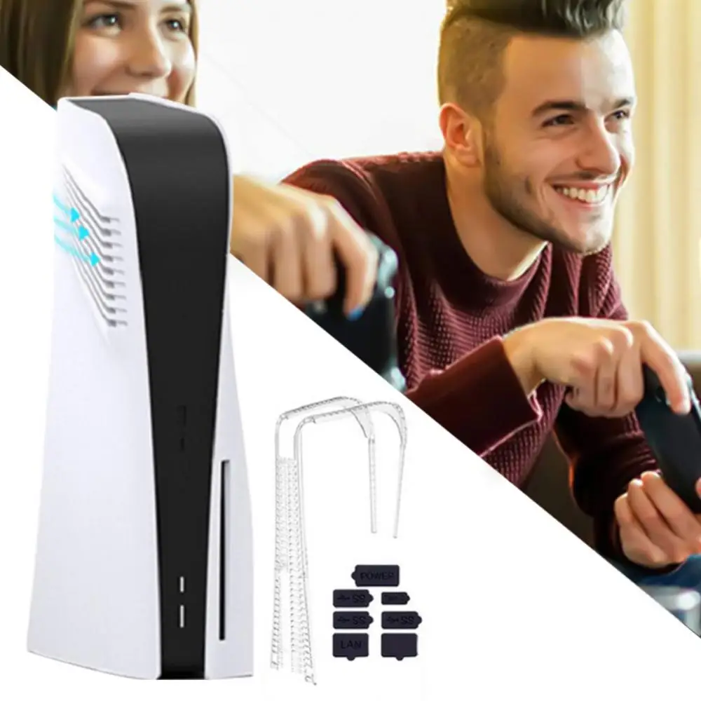 

Host Protective Shell White Durable Hard Prevent Scratches Dustproof Cover Host Replacement Cover For Ps5 Game Accessories Abs