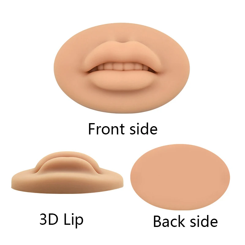 

5D Silicone Tattoo Training Lip Reusable Facial Practice For PMU Beginner Tattoo Permanent Makeup Doll Face Lip Accessories