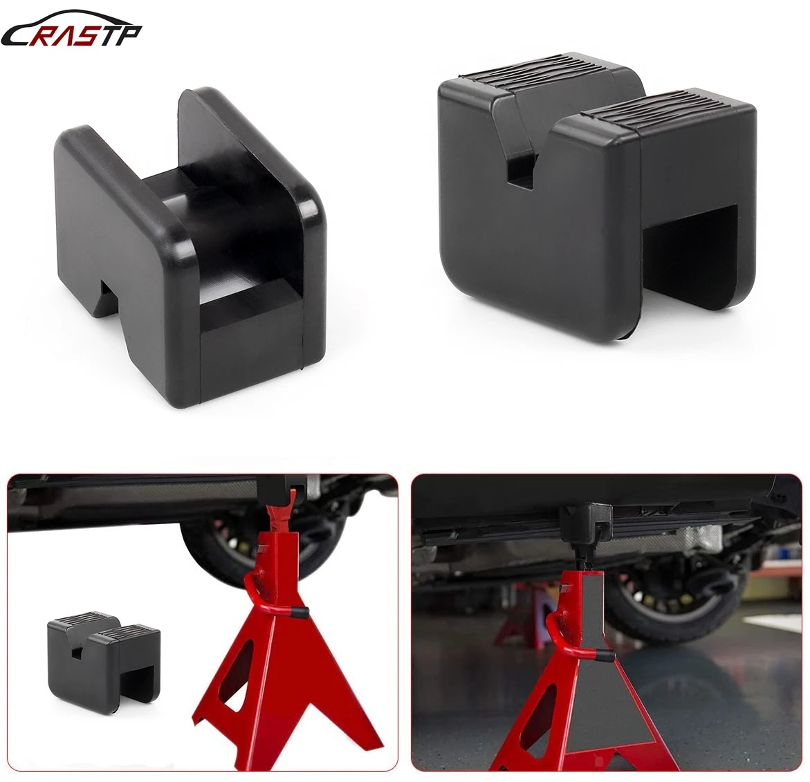 

New Car Slotted Lift Jack Stand Rubber Pads Floor Adapters Frame Rail Pinch Lifting Repair Tools For VW Toyota Nissan Ford EG005